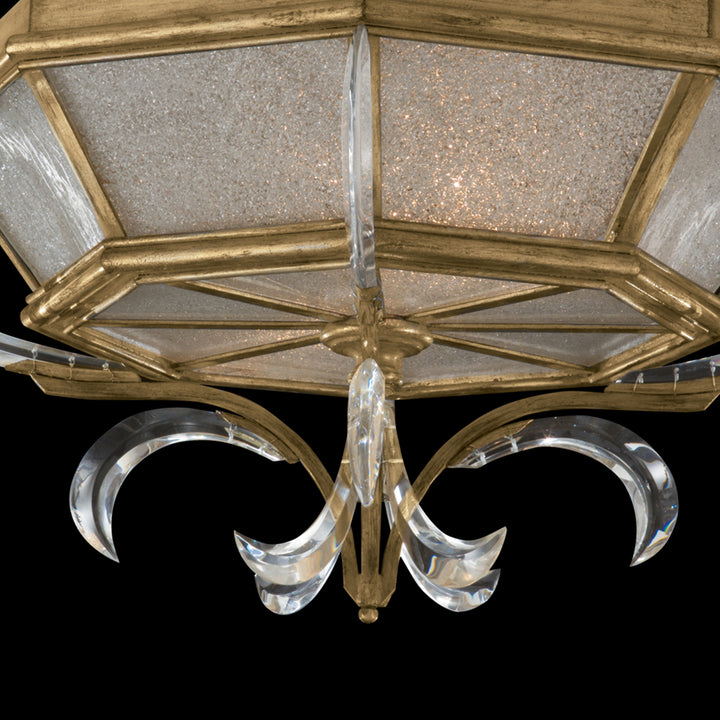 Beveled Arcs 26" Round Flush Mount