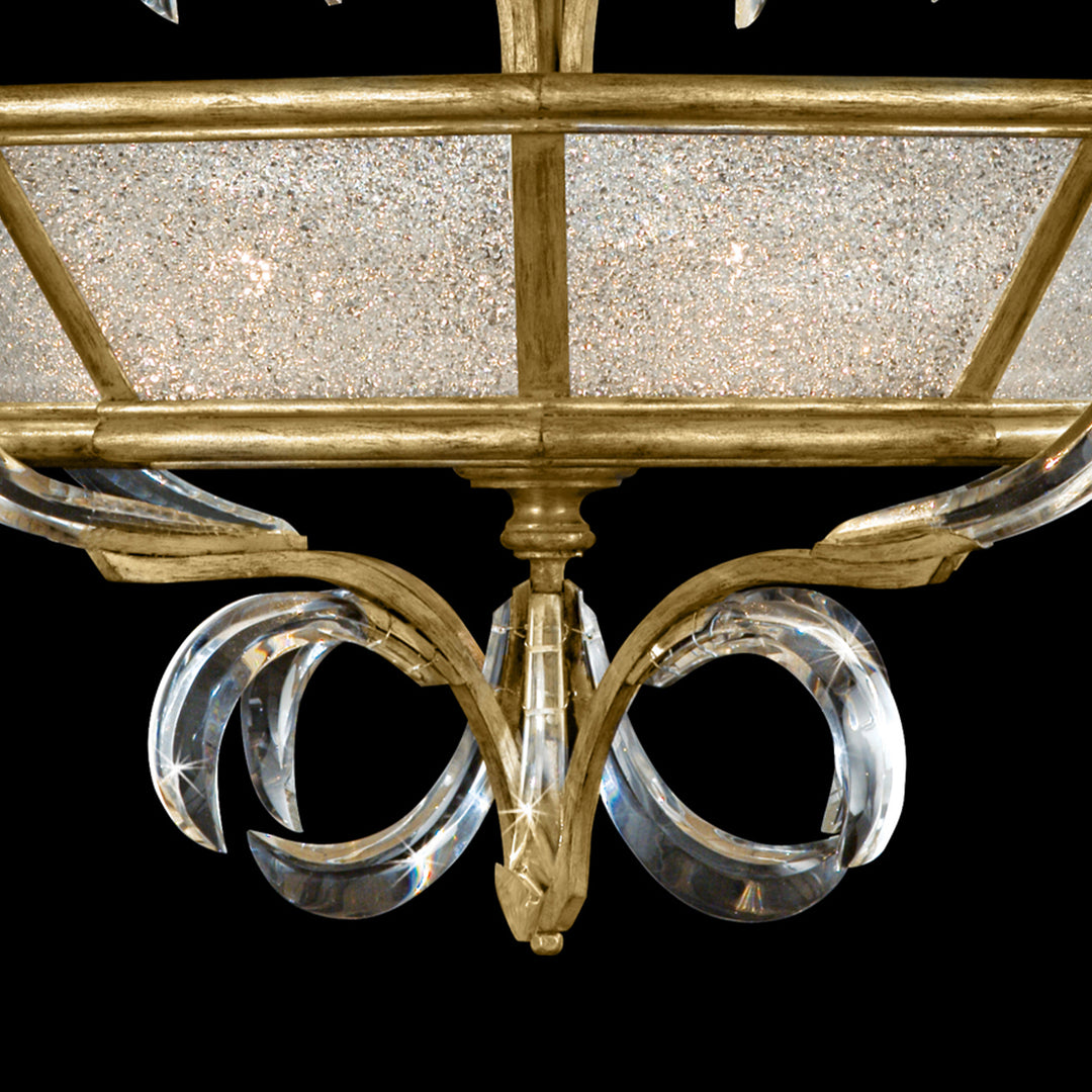 Beveled Arcs 26" Round Semi-Flush Mount