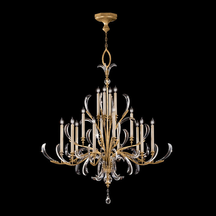 Beveled Arcs 58" Round Chandelier