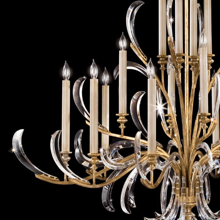 Beveled Arcs 58" Round Chandelier
