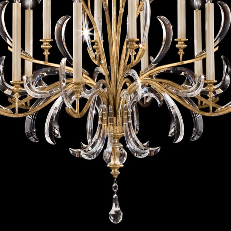 Beveled Arcs 58" Round Chandelier