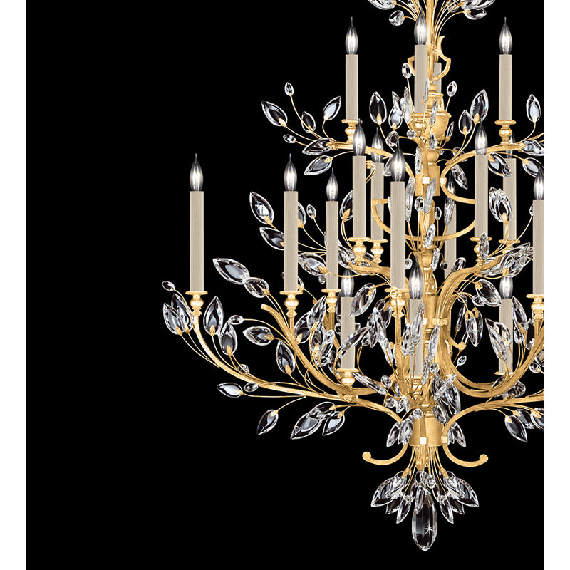 Crystal Laurel 57" Round Chandelier