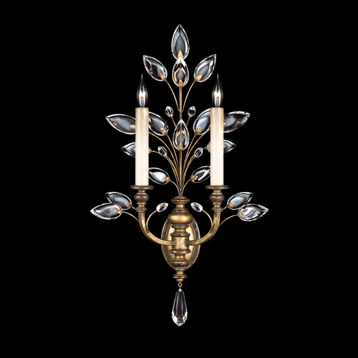 Crystal Laurel 28" Sconce