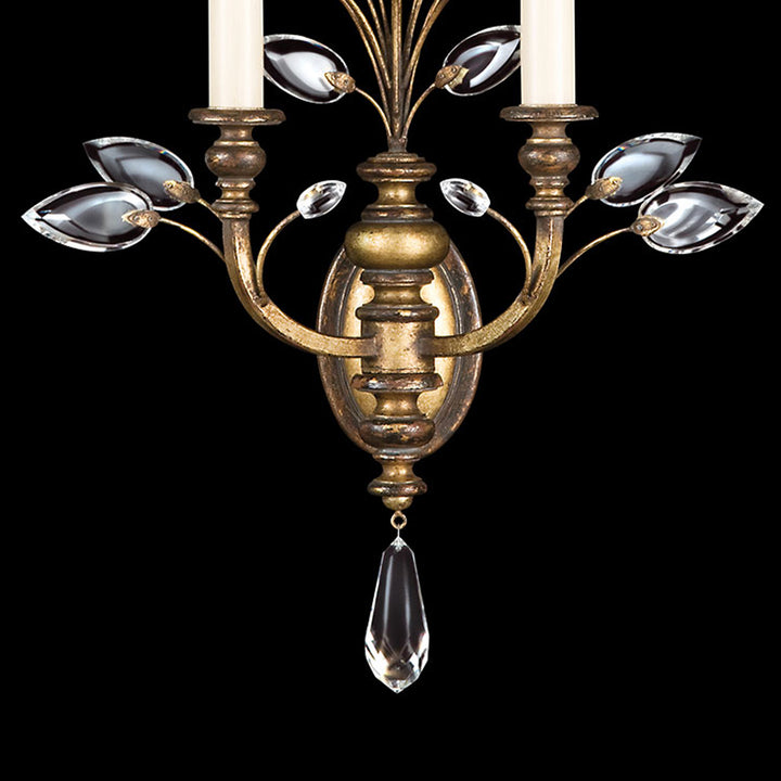 Crystal Laurel 28" Sconce