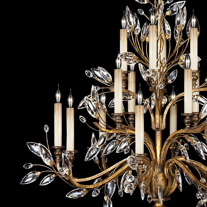 Crystal Laurel 45" Round Chandelier