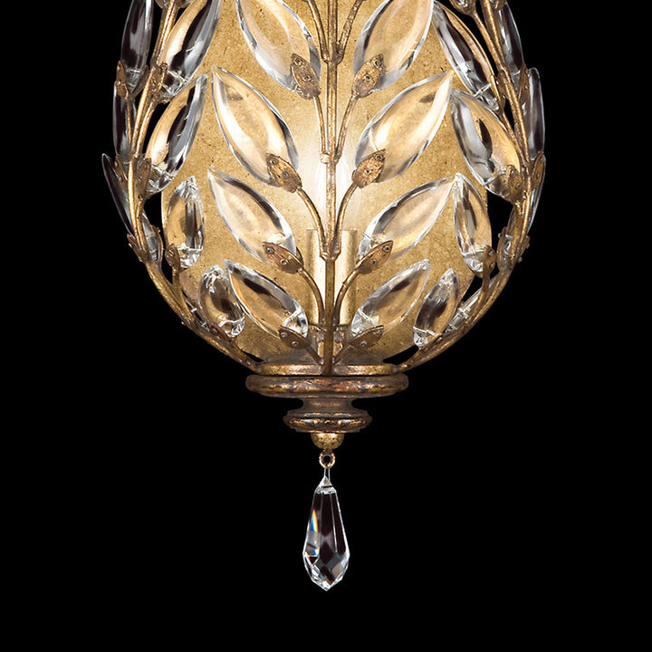 Crystal Laurel 17" Sconce