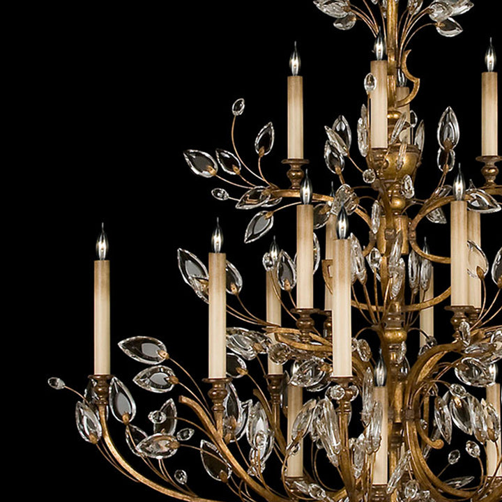 Crystal Laurel 57" Round Chandelier