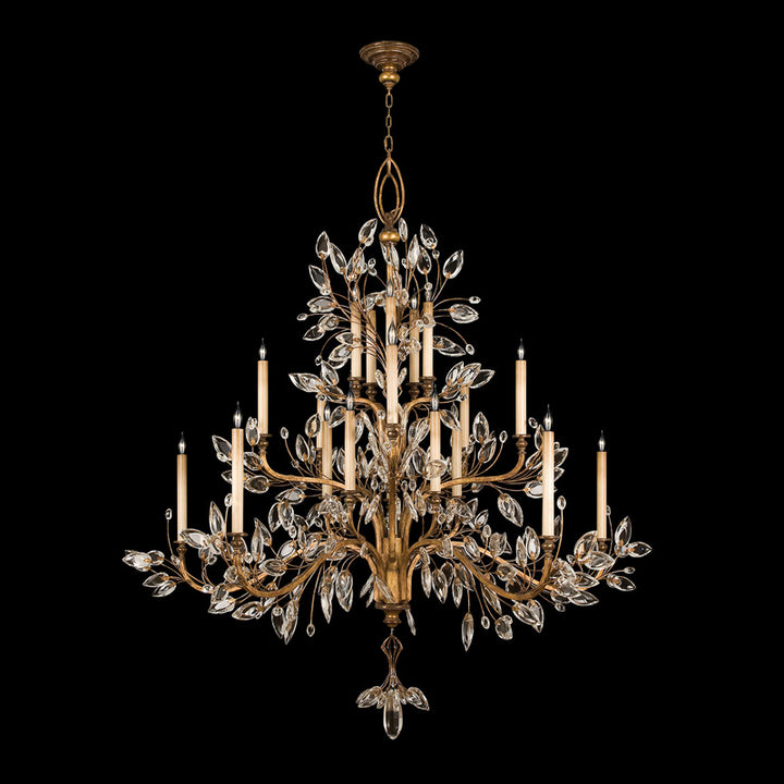 Crystal Laurel 75" Round Chandelier