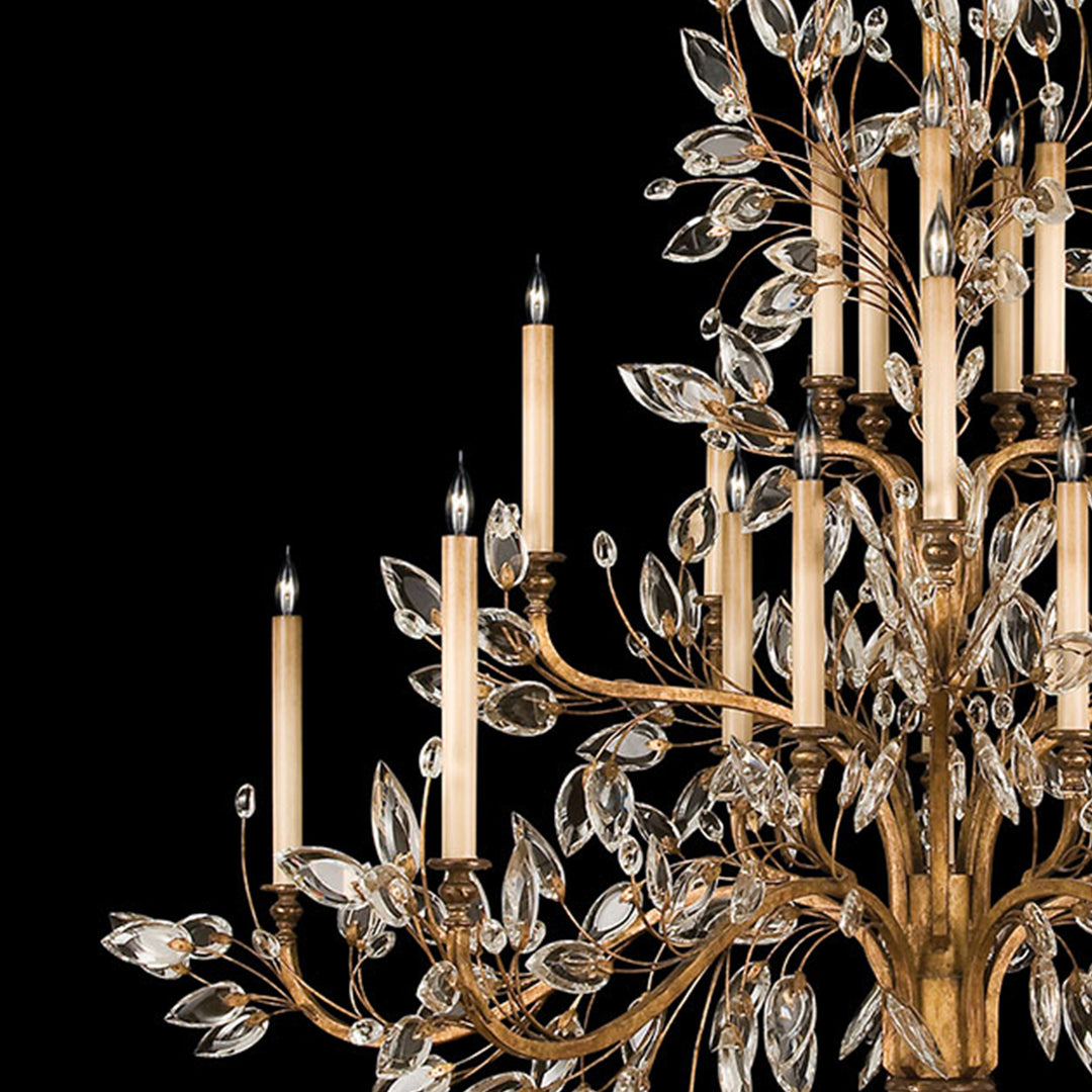 Crystal Laurel 75" Round Chandelier
