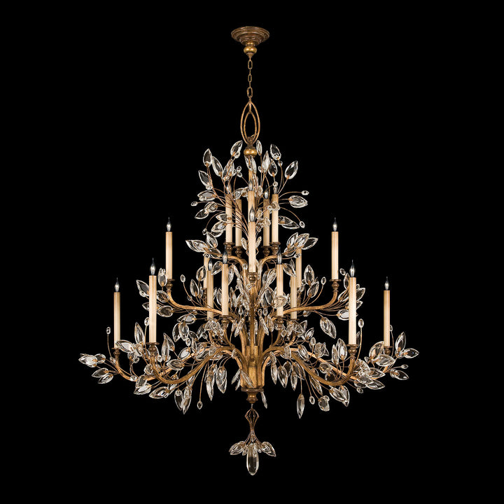 Crystal Laurel 75" Round Chandelier