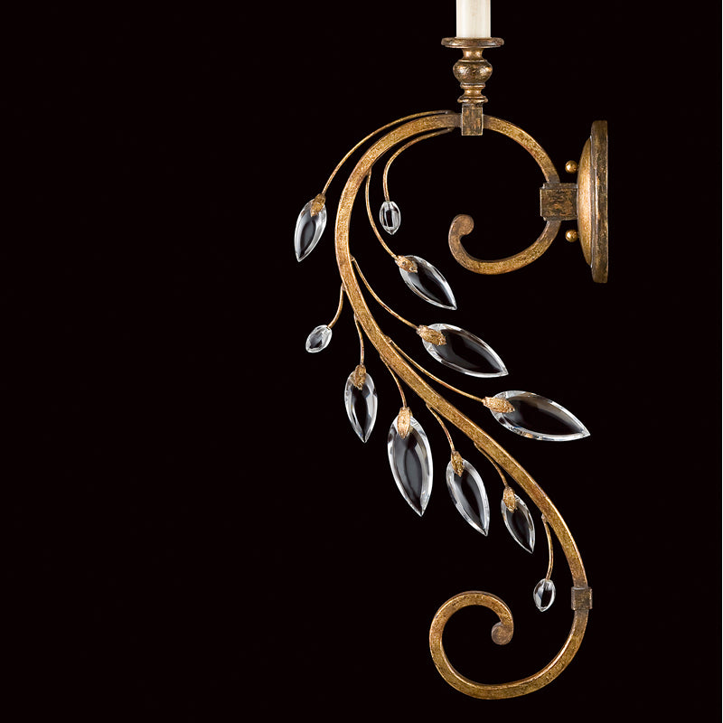 Crystal Laurel 32" Sconce