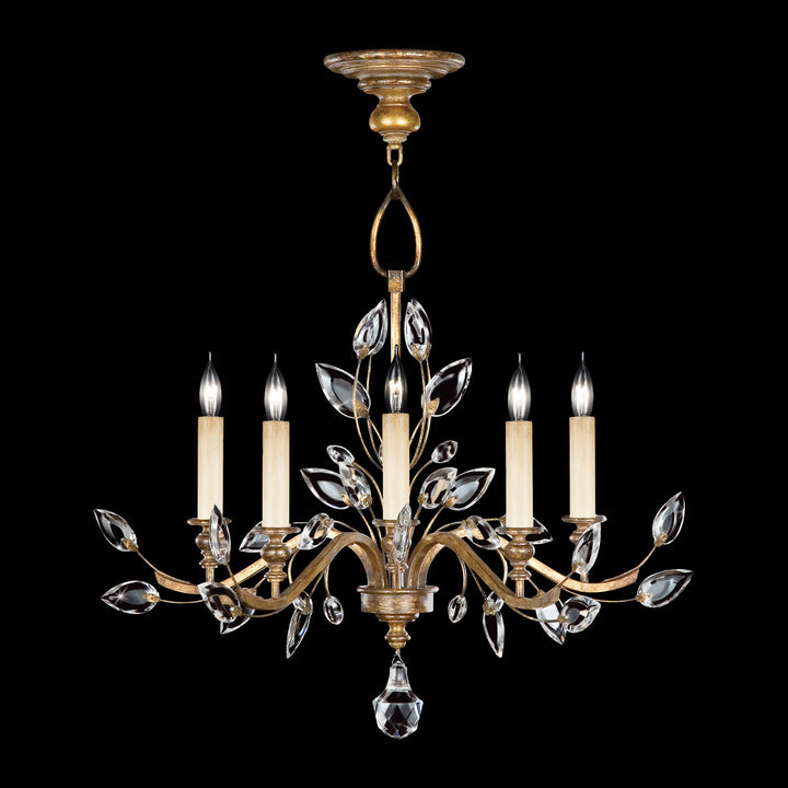 Crystal Laurel 32" Round Chandelier
