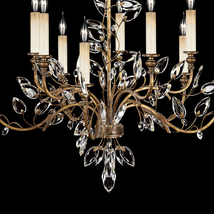 Crystal Laurel 43" Round Chandelier