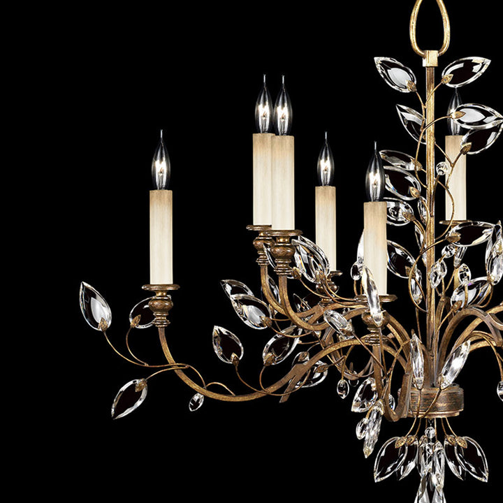 Crystal Laurel 43" Round Chandelier