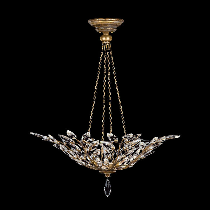 Crystal Laurel 35" Round Pendant