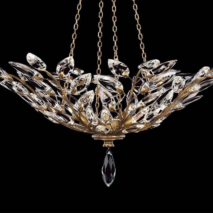 Crystal Laurel 35" Round Pendant