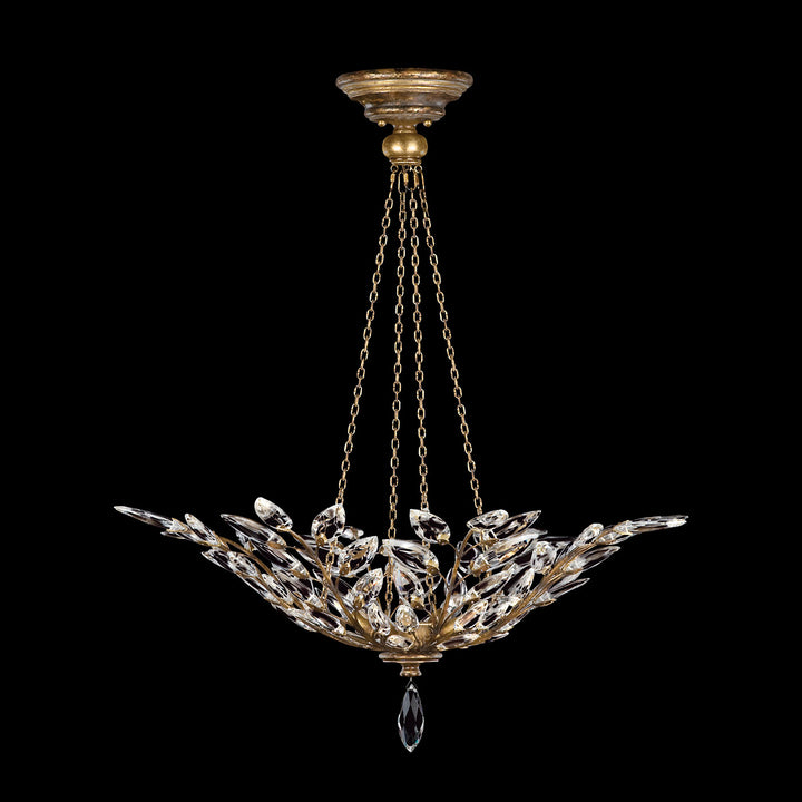 Crystal Laurel 35" Round Pendant