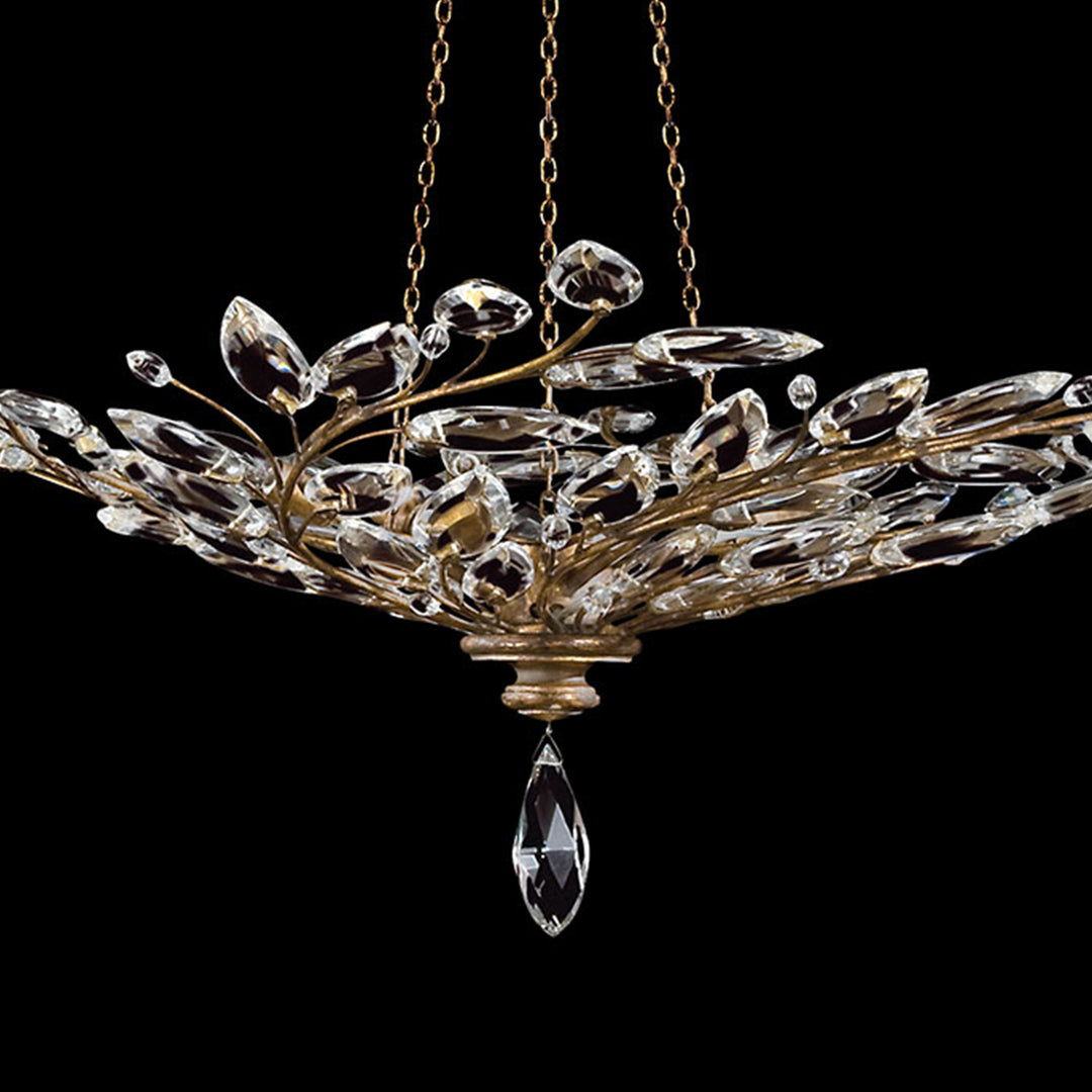 Crystal Laurel 47" Round Pendant