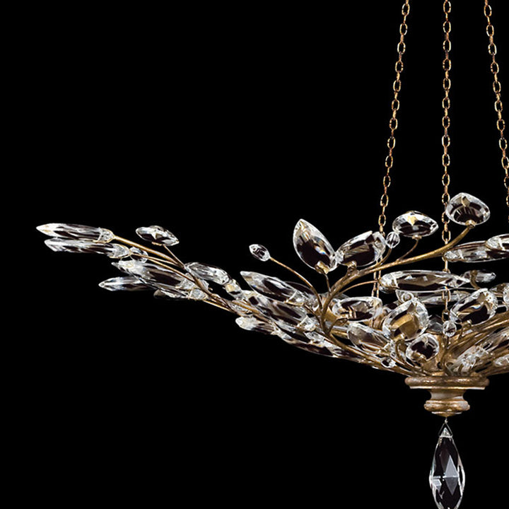 Crystal Laurel 47" Round Pendant