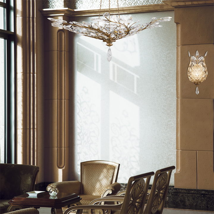 Crystal Laurel 47" Round Pendant