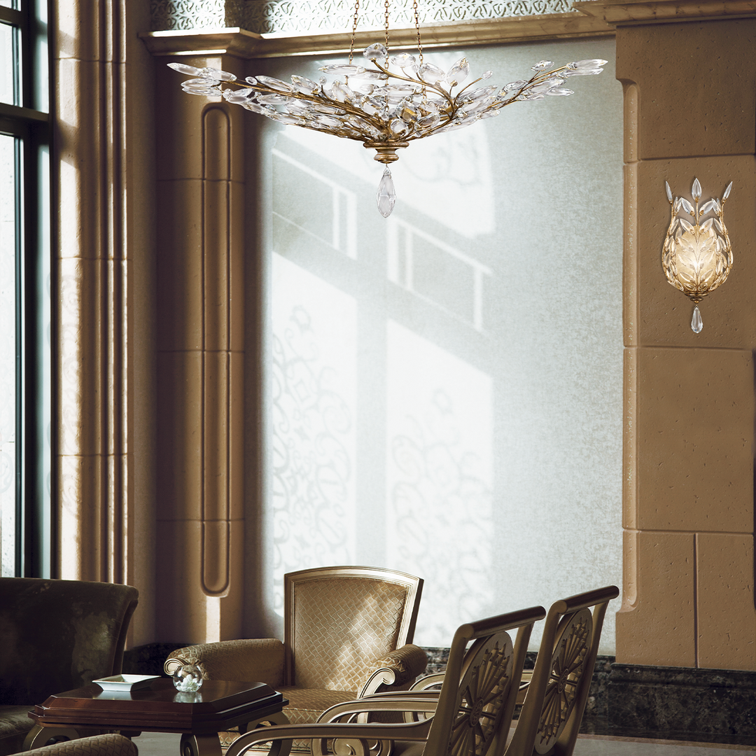 Crystal Laurel 47" Round Pendant
