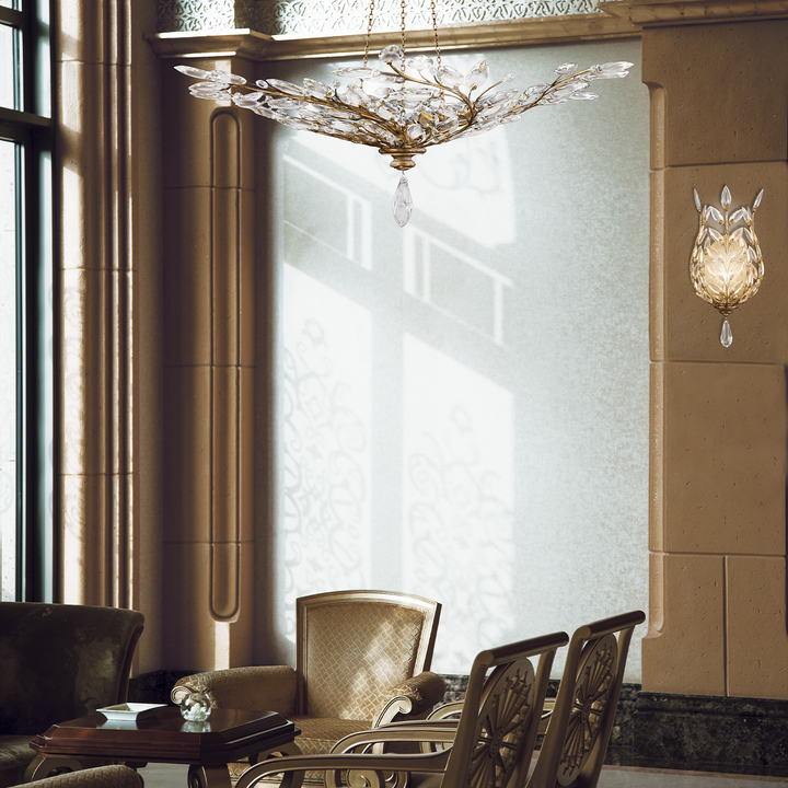 Crystal Laurel 47" Round Pendant
