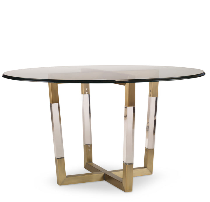 Brass/Acrylic Base - For Glass Top