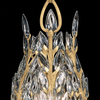 Crystal Laurel 11" Round Pendant