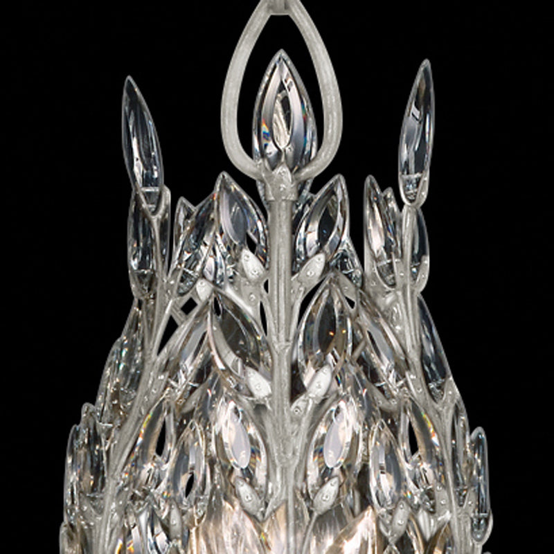 Crystal Laurel 11" Round Pendant