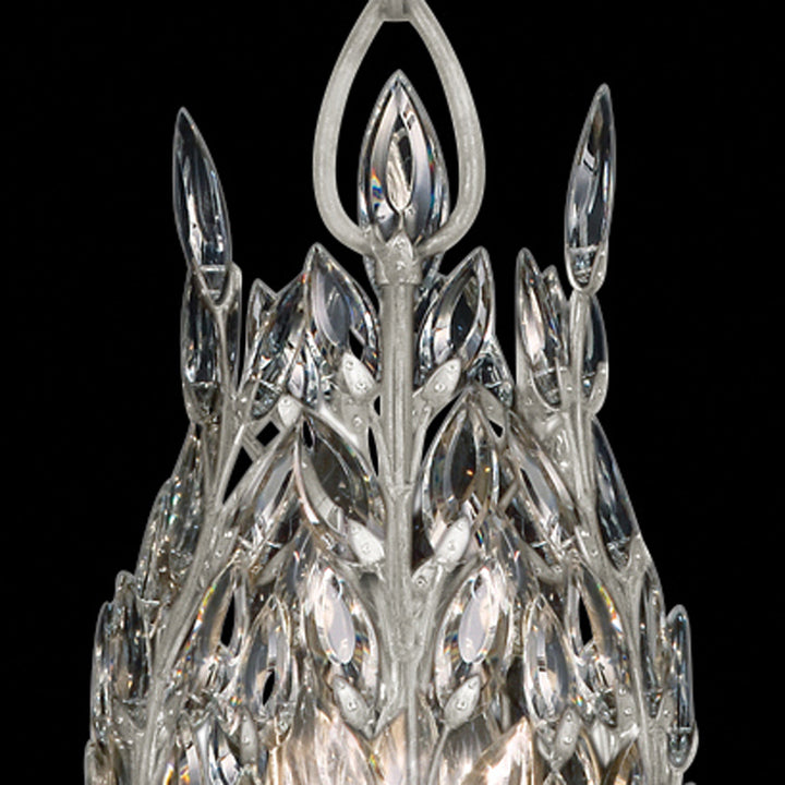 Crystal Laurel 11" Round Pendant