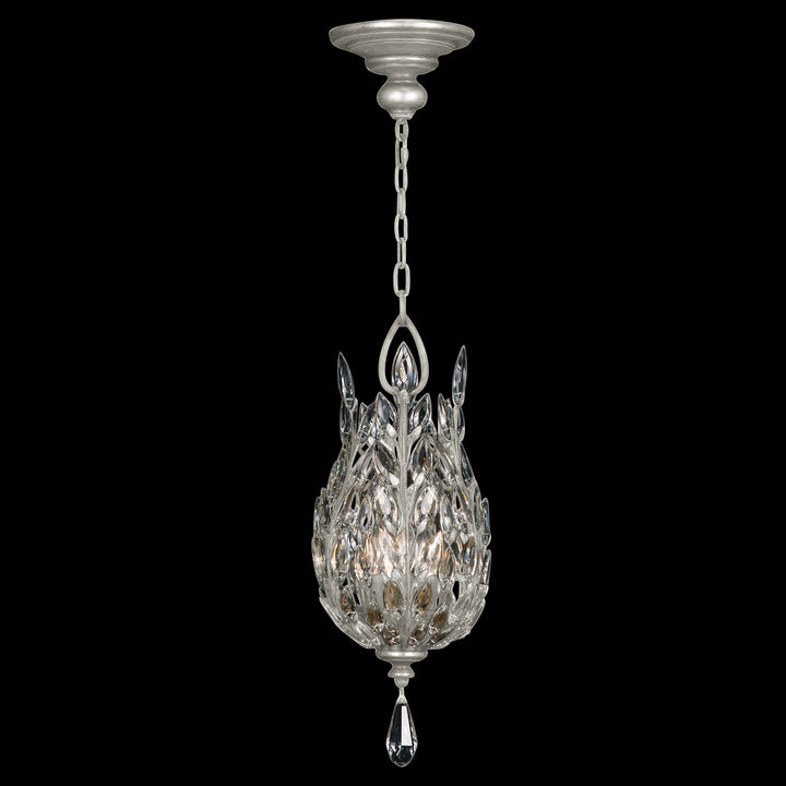 Crystal Laurel 11" Round Pendant