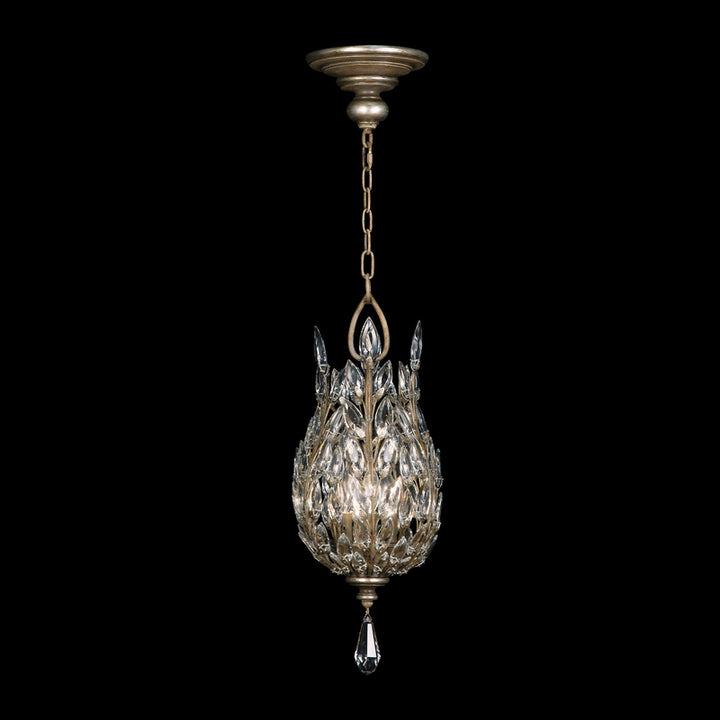 Crystal Laurel 11" Round Pendant