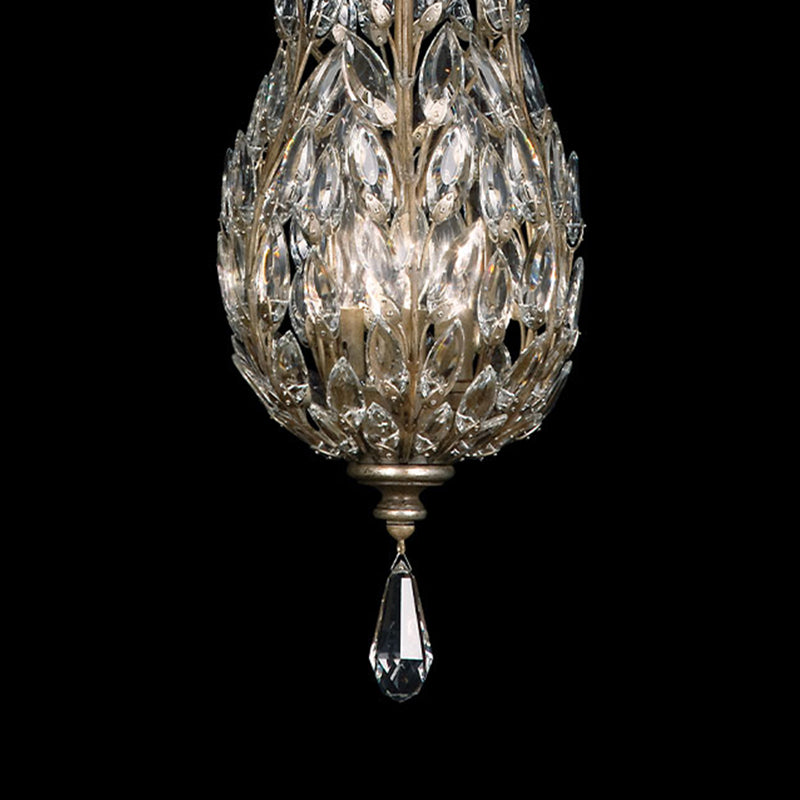 Crystal Laurel 11" Round Pendant