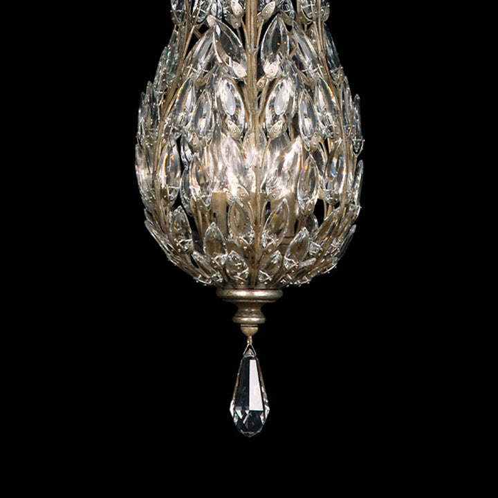 Crystal Laurel 11" Round Pendant