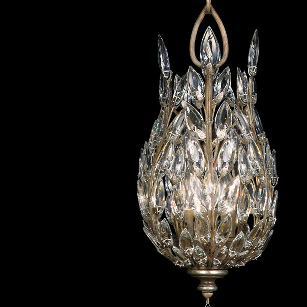 Crystal Laurel 11" Round Pendant