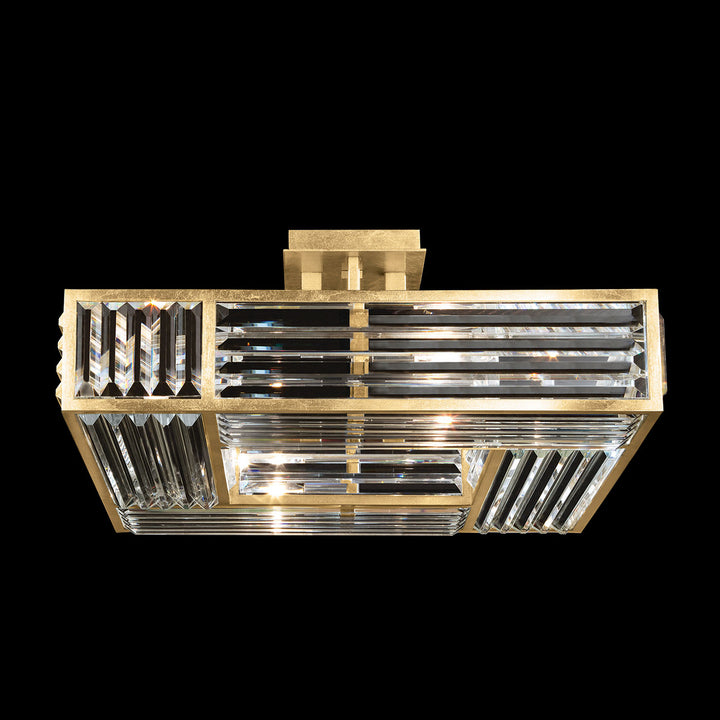 Crystal Enchantment 25" Square Semi-Flush Mount