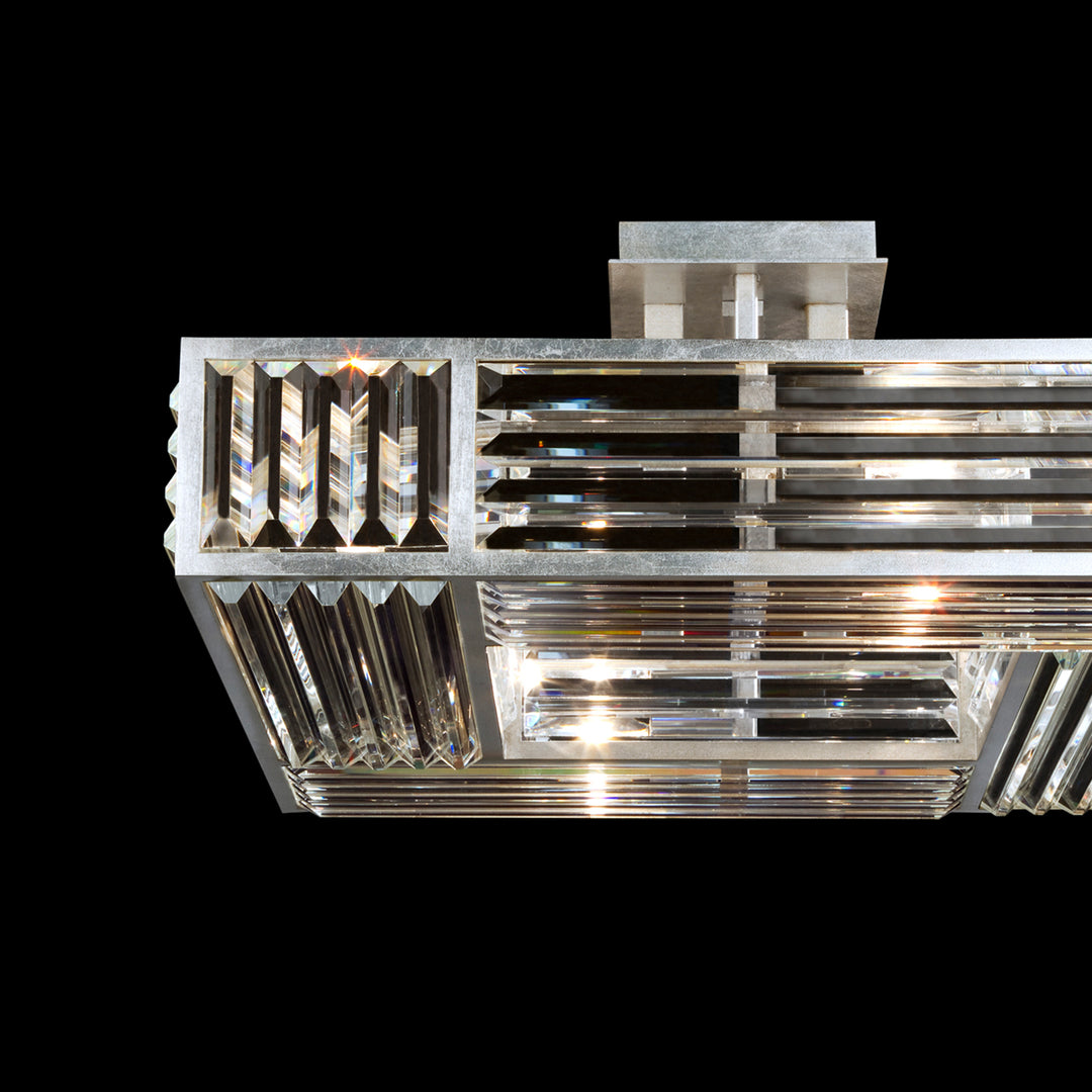 Crystal Enchantment 25" Square Semi-Flush Mount