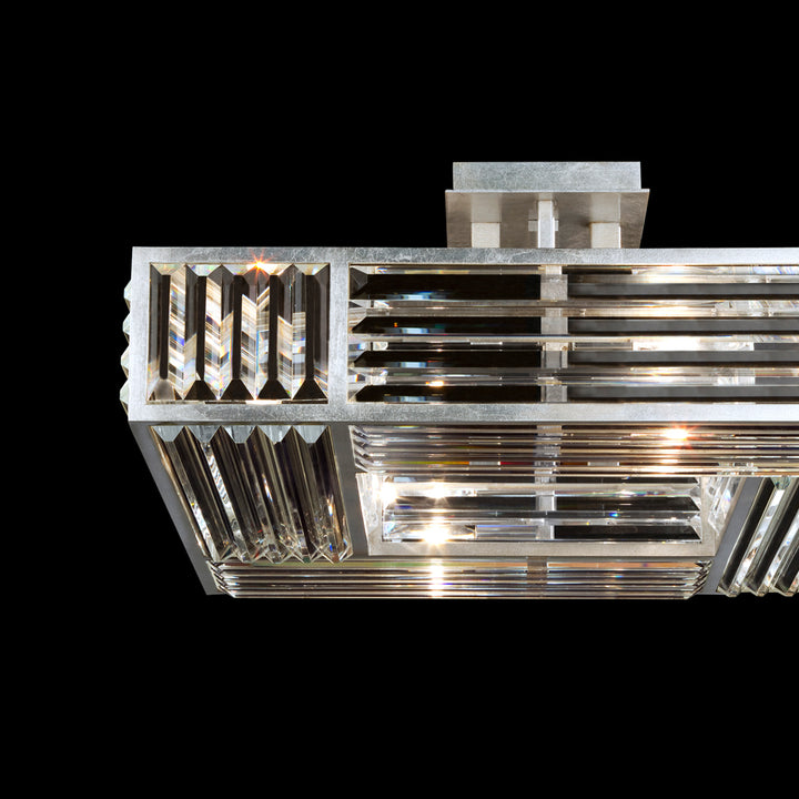 Crystal Enchantment 25" Square Semi-Flush Mount