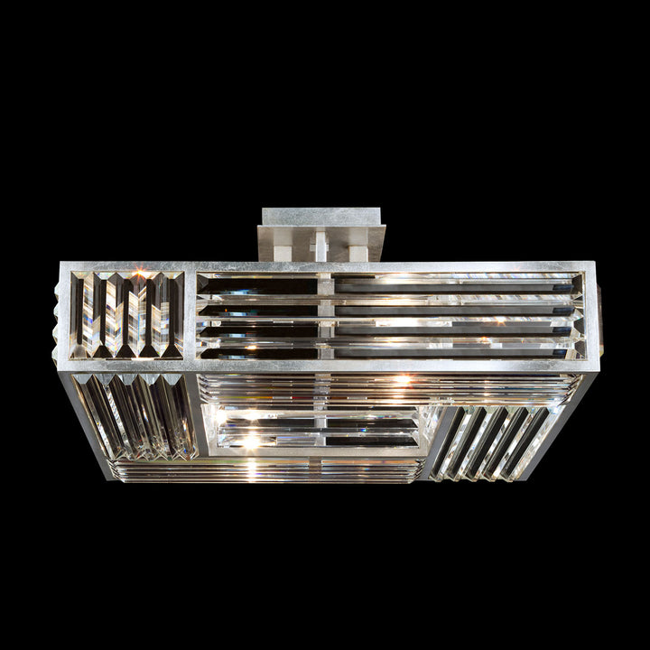 Crystal Enchantment 25" Square Semi-Flush Mount