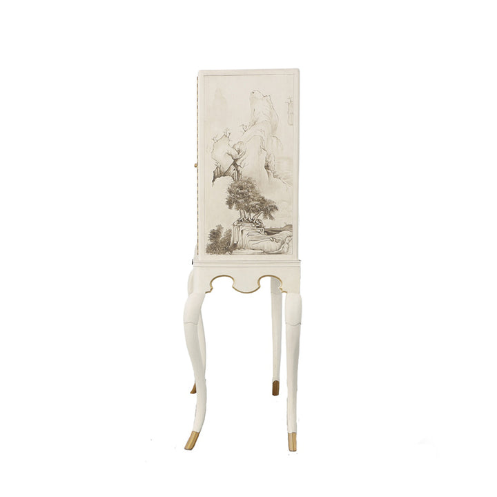 Lacca Veneziana Bar Cabinet
