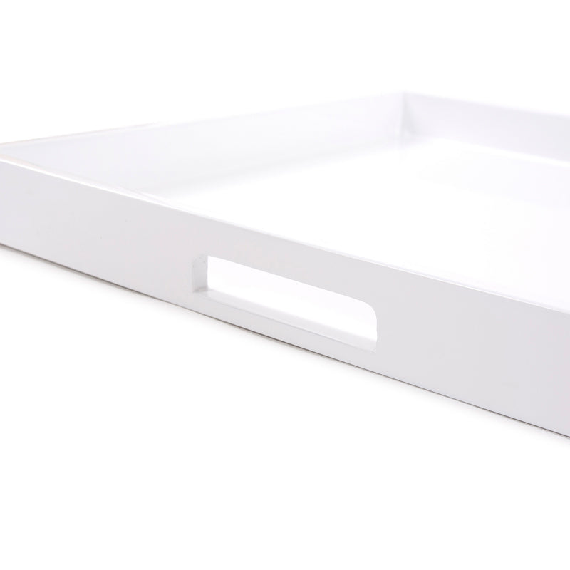 Lacquer Square Wood Tray Set