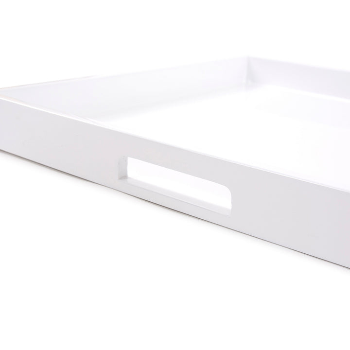 Lacquer Square Wood Tray Set