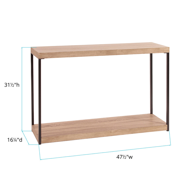 Wood and Metal Console Table Console Table