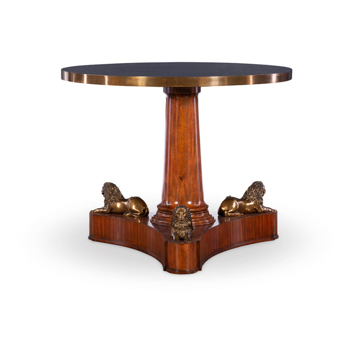 Lion Pedestal Center Table