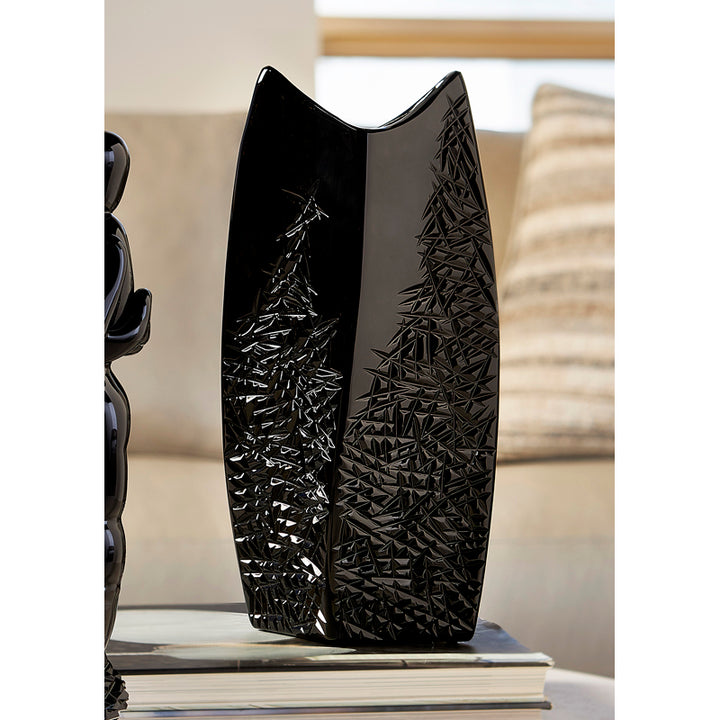 Black Crystal Vase