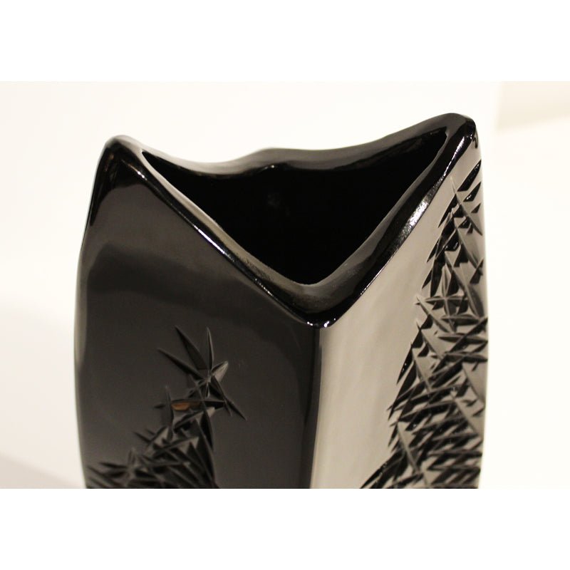 Black Crystal Vase