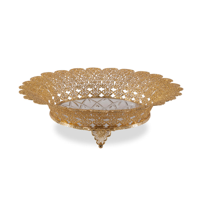 Carved Crystal Bowl