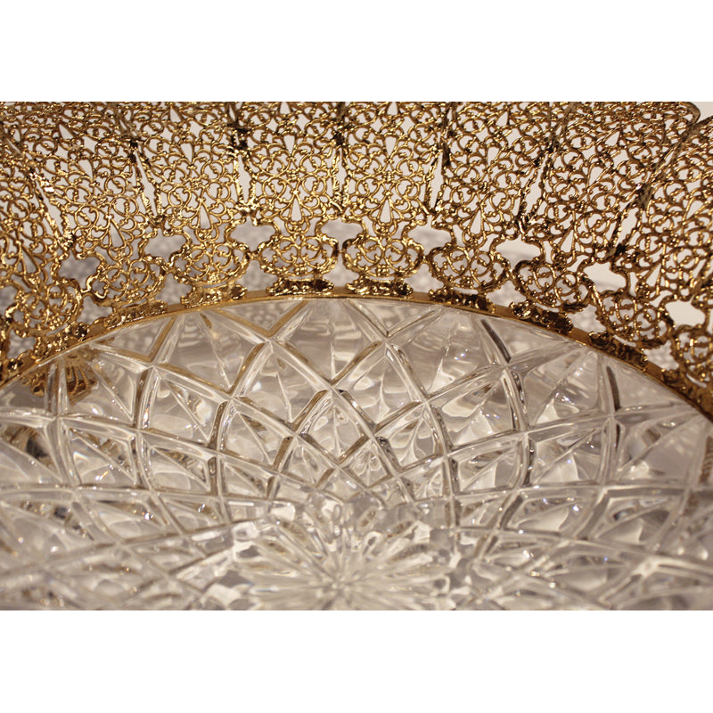 Carved Crystal Bowl