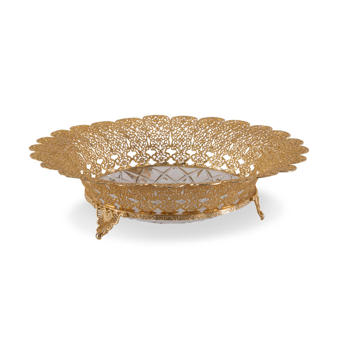 Carved Crystal Bowl