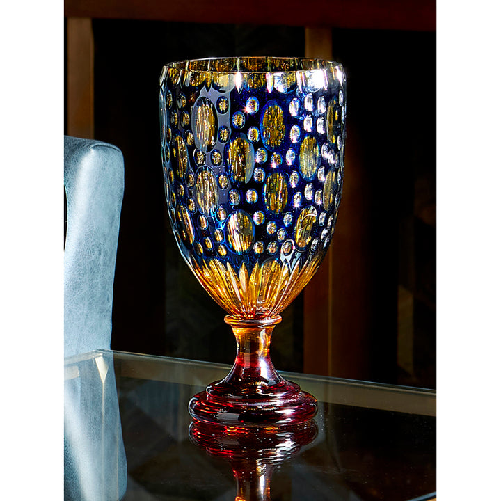 Handcarved Crystal Vase